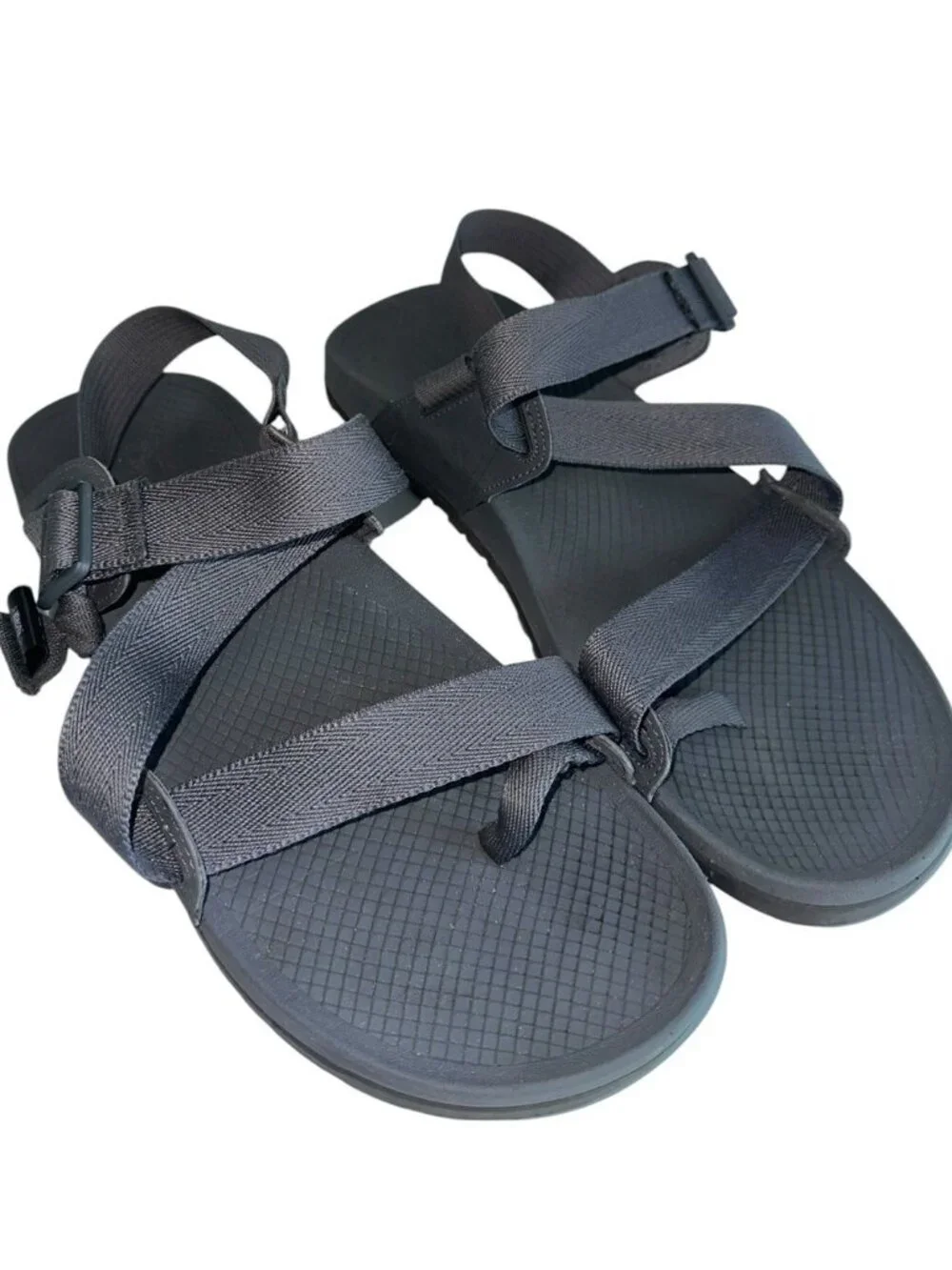 Chaco Sandals Men's Size 12 Grey Lowdown 2 Strappy Outdoors Adventure JCH107849